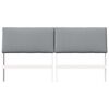 vidaXL Upholstered Headboard Light Grey 180 cm Solid Pine Wood