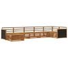 vidaXL Outdoor Sofa Set 7 pcs Natural