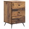 vidaXL Bedside Cabinet Old Wood 43 x 41 x 66.5 cm Engineered Wood