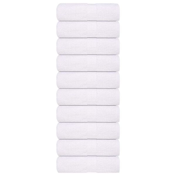 vidaXL Guest Towels "FROGN" 10 pcs White 30x50 cm 360 gsm