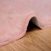 vidaXL Faux Sheepskin Rug Tafalla Pink 160 x 160 cm Polyester
