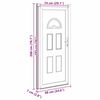 vidaXL Front Door White 88x200 cm PVC