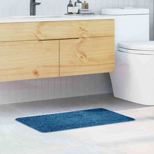vidaXL Anti-slip Bath Mat Blue 50 x 80 cm PP
