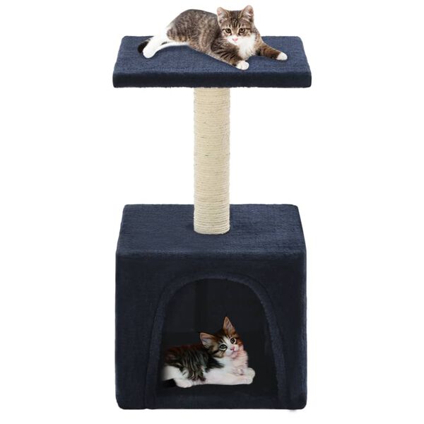vidaXL Cat Tree with Sisal Scratching Post 55 cm Dark Blue