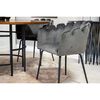 Venture Home Dining Chair Limhamn Velvet Black and Grey