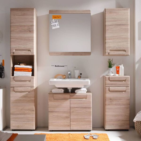 Trendteam Sink Vanity Unit Malea San Remo Oak