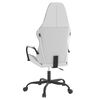 vidaXL Massage Gaming Chair White and Black Faux Leather
