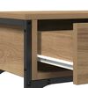 vidaXL Console Table with Drawer Artisan oak 72.5 x 25 x 75 cm