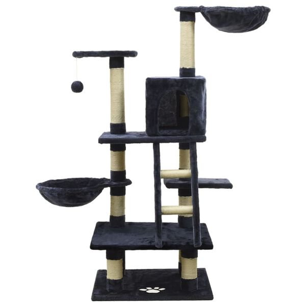 vidaXL Cat Tree with Sisal Scratching Posts Blue 122 cm