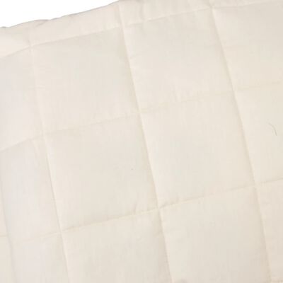 vidaXL Weighted Blanket Light Cream 150x200 cm 7 kg Fabric