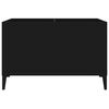 vidaXL Record Cabinet Black 74.5x38x48 cm Engineered Wood