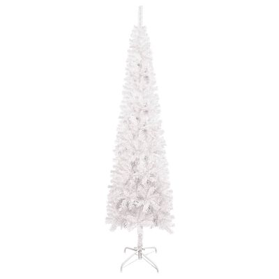 vidaXL Slim Christmas Tree White 180 cm