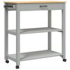 vidaXL Kitchen Trolley "MONZA" 84x40x88,5 cm Solid Wood Pine