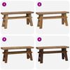 vidaXL Bench Natural 100 x 29 x 43.5 cm Solid Teak Wood