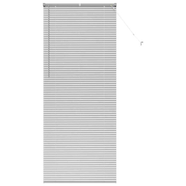 vidaXL Window Blind with Curtains Manual Silver Aluminium