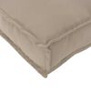 vidaXL Pallet Cushion for suitable for Seat / Backrest with Pillow Taupe