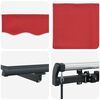 vidaXL Retractable Awning Manual Red 400 x 300 cm Polyester and Steel
