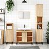 vidaXL Bathroom Cabinet Sonoma Oak 80x33x60 cm Engineered Wood