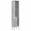 vidaXL Bathroom Tall Cabinet White 35 x 30 x 160 cm Solid Pine Wood