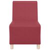 vidaXL Modular Sofa Unit Armless Wine Red 55 x 74 x 82 cm Faux Leather