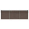 vidaXL Garden Raised Bed Galvanised Steel 240x40x77 cm Brown