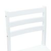 vidaXL Dining Chairs 2 pcs White 40 x 47.5 x 99.5 cm Solid Rubber Wood