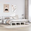 vidaXL Bed Frame without Mattress White 180x200 cm Super King Solid Wood Pine