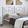 vidaXL Metal Headboard White 135 cm