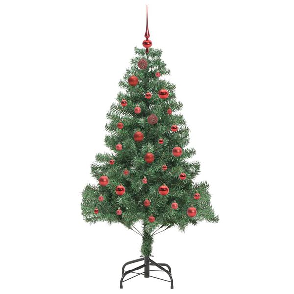 vidaXL Christmas Tree with 150 LEDs with Stand Green 150 cm PVC