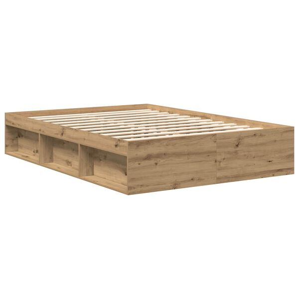 vidaXL Bed Frame without Mattress Artisan Oak 160x200cm Engineered Wood