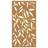 vidaXL Garden Wall Decoration 105x55 cm Corten Steel Bamboo Leaf Design