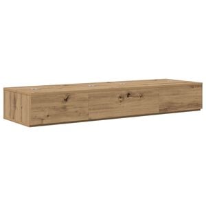 vidaXL Studio Desk Artisan Oak 152 x 40 x 19.5 cm Engineered Wood