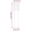 vidaXL Outdoor Floor Lamp with Outlet Black 60 cm Stainless Steel