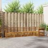 vidaXL Sofa Sets 6 pcs Natural Solid Acacia Wood