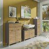 Germania Chest of Drawers GW-Mauresa 34x60x97 cm Graphite and Grandson-oak
