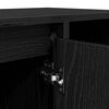 vidaXL TV Cabinet Black Oak 100 x 35 x 55 cm Engineered Wood