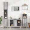vidaXL Sink Cabinet Grey Sonoma 80x33x60 cm Engineered Wood
