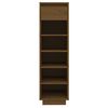 vidaXL Shoe Cabinet Honey Brown 30x34x105 cm Solid Wood Pine