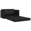 vidaXL Folding Sofa Bed Black 124 x 71 x 78 cm PVC