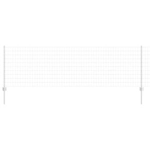 vidaXL Welded Wire Fence 25 x 0.8 m (W x H) Hot-Dip Galvanised Steel