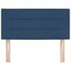 vidaXL LED Headboard with LED Strip Lights Blue 100 cm Polyester