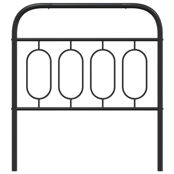 vidaXL Metal Replace Headboard Black 90 cm
