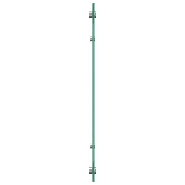 vidaXL Kitchen Backsplash White 110 x 40 cm Tempered Glass