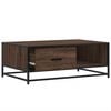 vidaXL Coffee Table Brown Oak 90x57x35 cm Engineered Wood and Metal