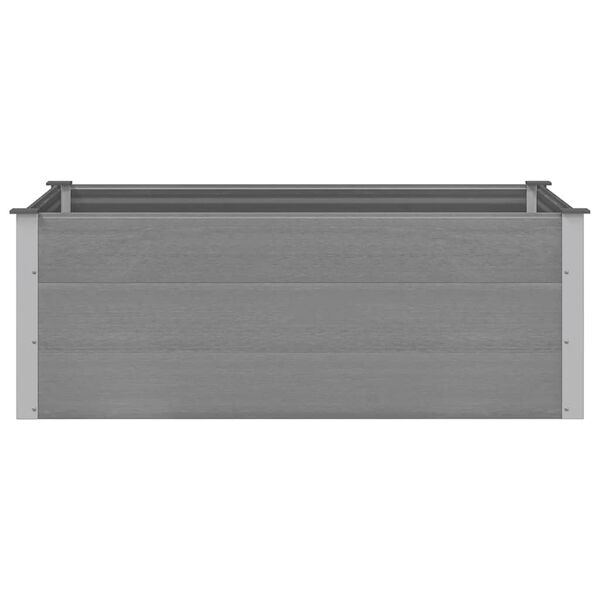 vidaXL Garden Raised Bed WPC 150x100x54 cm Grey