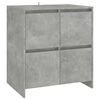 vidaXL 3 Piece Sideboard Concrete Grey Engineered Wood