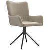 vidaXL Swivel Dining Chairs 2 pcs Light Grey Velvet