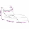 vidaXL Sun lounger Light Grey 184 x 55 x 64cm Solid Acacia wood