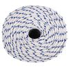 vidaXL Boat Rope White 8 mm 250 m Polypropylene