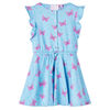 Kids' Dress with Buttons Sleeveless Blue 104